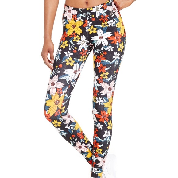 Nike Pants - NIKE Dri Fit Leg-A-See Hawaiian Floral Leggings M